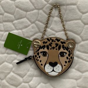 Kate spade ♠️ Run Wild Leopard Coin Purse✨NWT